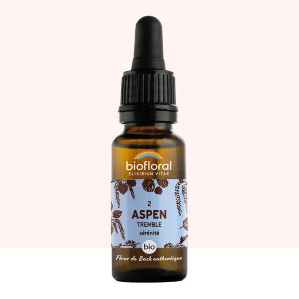 Fleur de Bach n°02 Aspen – Tremble – Bio Demeter – Biofloral – 20 ml