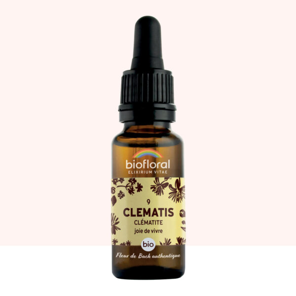 Fleur de Bach n°09 Clematis – Clématite – Bio Demeter – Biofloral – 20 ml