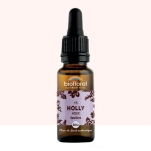 Fleur de Bach n°15 Holly – Houx – Bio Demeter – Biofloral – 20 ml