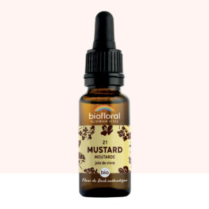 Fleur de Bach n°21 Mustard – Moutarde – Bio Demeter – Biofloral – 20 ml