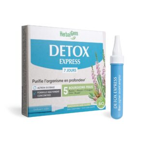 Détox Express – Monodoses Bio Herbalgem – 7x10 ml